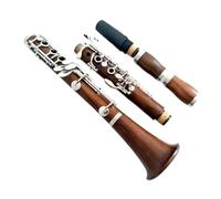 clarinetto strumento musicale Clarinetto professionale in palissandro placcato nichel in Sib 17 tasti per comfort e suonabilità