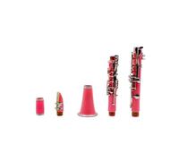 clarinetto strumento musicale Clarinetto rosa 17 tasti Bb B Flat Tone Strumento a fiato professionale Clarinetto in bachelite di facile manutenzione