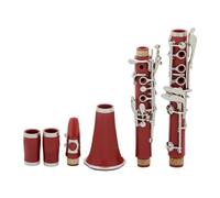clarinetto strumento musicale Clarinetto rosso Bb17 Clarinetto professionale in Si bemolle per studenti principianti