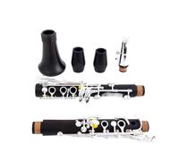 clarinetto strumento musicale Clarinetto Sib Clarinetto ebano ClarinettoGrenadilla 17 tasti PLACCATO ARGENTO Chiave sib tono ebano