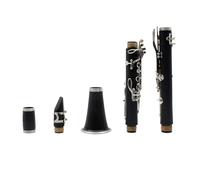 clarinetto strumento musicale Clarinetto/Tubo Nero Accordatura in Sib Nero di alta qualità a 17 tasti Bachelite Nichelato Strumento a fiato professionale per prestazioni