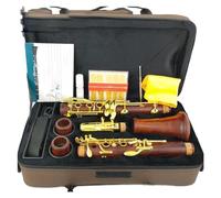 clarinetto strumento musicale La qualità coesiste in legno rosso clarinetto professionale in palissandro sib placcato oro