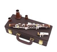 clarinetto strumento musicale Mib 17 tasti Clarinetto professionale Clarinetto in legno di rosa Mi bemolle tono dolce