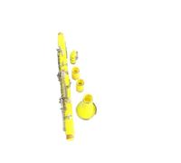 clarinetto strumento musicale Strumento clarinetto in ABS giallo placcato nichel Bb17keys