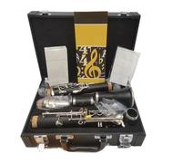 clarinetto strumento musicale Strumento musicale piatto in bachelite B clarinetto in Sib a 17 tasti con custodia e accessori Bocchino in nichel argento