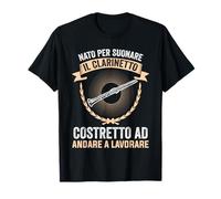 clarinetto strumento musicale suonatore di clarinetto musica Maglietta