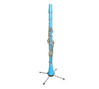 clarinetto strumento musicale Tubo in Sib per clarinetto 17K Clarinetto in ABS colorato con corpo Tubo in Sib blu nero Blu Verde Viola Giallo Tubo per clarinetto in Sib(Sky Blue)