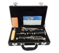 clarinetto strumento musicale Un tono Clarinetti Clarinetto professionale Chiavi placcate argento 17 chiavi con custodia Boccaglio Orchestre scolastiche Adulti