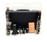 clarinetto strumento musicale Un tono Clarinetti Clarinetto professionale Chiavi placcate argento 17 chiavi con custodia Boccaglio Orchestre scolastiche Adulti