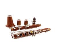 clarinetto Strumento Per Clarinetto In Palissandro Clarinetto Piatto In Si Bemolle Tubo Nero Clarinetto Con Superficie Placcata Argento