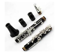 Clarinetto Strumento Standard 17 Tasti Tono Sib Clarinetto In Legno Di Ebano Corpo Chiavi Placcate Argento Clarinetto Con Custodia In Tela