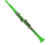 Clarinetto Strumento Studente 17 Tasti Clarinetto Verde Tono Sib Corpo In ABS Clarinetto Cupronichel Chiave Nichelata Con Scatola E Accessori