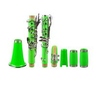 Clarinetto Strumento Tono Sib Verde 17 Tasti Clarinetto Corpo In ABS Chiavi In cupronichel Clarinetto Con Custodia Per Ance Per Bocchino