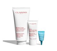 Clarins GLI INDISPENSABILI PER IDRATAZIONE CORPO Cofanetto Regalo 200ml+30ml+3ml