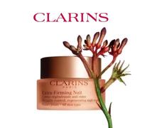 Clarins Extra Rassodante Nuit Antirughe, Crema Rigenerante Notte Setosa 50ml, per Tutti i Tipi di Pelle, SkinCares Originali