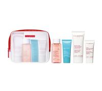 Clarins Head-To-Toe Moisturizing Essentials - cofanetto idratante viso e corpo, 6 prodotti