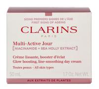 Clarins Multi-Active Jour Day Cream All Skin Types with Niacinamide + Sea Holly Extract 50 ml
