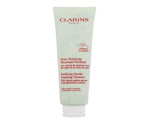 Clarins Purifying Gentle Foaming Cleanser crema detergente in schiuma per pelli miste e grasse 125 ml per Donna