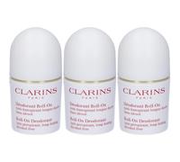 Clarins Trattamento Deodorante Roll-On 3x50 ml Crema