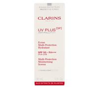 Clarins UV Plus 5P Multi-Protection Moisturizing Screen SPF50 fluido cutaneo protettivo e idratante 30 ml Tonalità beige per donna