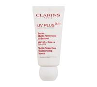 Clarins UV Plus 5P Multi-Protection Moisturizing Screen SPF50 fluido protettivo e idratante per il viso 30 ml per Donna