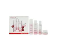 Clarins Set : White Plus Emulsione + White Plus Schiuma Detergente + White Plus Lozione Viso + White Plus Maschera Viso - Skincare Viso Donna 75 ml