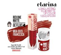 Clarissa Be fluid lip color Francesca Red One Matte 4 ml - Rossetto liquido