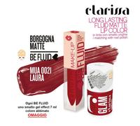 Clarissa Be Fluid Lip Color Laura Borgogna Matte 4 ml - Rossetto liquido