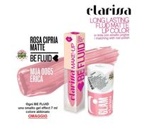 Clarissa Be Fluid Lip Color Rosa Cipria Matte Erica - Tinta labbra liquida