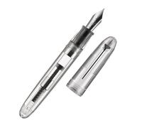 Clarity - Set di penne stilografiche trasparenti - disponibile in 3 misure e 4 colori, include convertitore di inchiostro, elegante confezione regalo, strumento di scrittura di alta qualità, garanzia