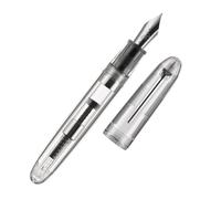 Clarity - Set di penne stilografiche trasparenti - disponibile in 3 misure e 4 colori, include convertitore di inchiostro, elegante confezione regalo, strumento di scrittura di alta qualità, garanzia