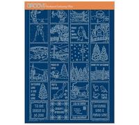 Clarity Stamps Groovi Jayne Winter Scenes Christmas Sampler Stencil Incisione