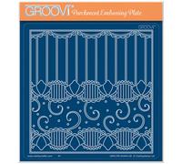Clarity Stamps Groovi Pergamena Rilievo Merletto Francese Midi O Piatto Compagno