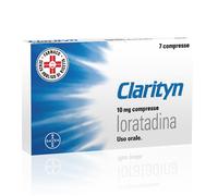 Clarityn, Antistaminico, Per Il Trattamento Di Rinite Allergica E Orticaria, Con 10 Mg Loratadina, 7 Compresse