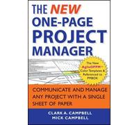 Clark A. Campbell Mick Campbell The New One-Page Project Manager (Tascabile)