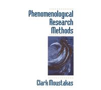 Clark Moustakas Phenomenological Research Methods (Tascabile)