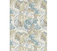 Clarke & Clarke Carta da parati Acanthus - Slate/ Dove