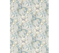Clarke & Clarke Carta da parati Golden Lily - Slate/ Dove