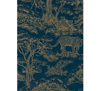 Clarke & Clarke Carta da parati Kisumu - Midnight/ Luxe