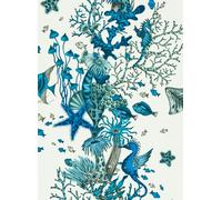 Clarke & Clarke Carta da parati Seaforest - Blue