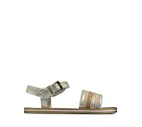 Clarks 261490296 Bambina Sandali con Cinturino alla Caviglia, Grigio (Metallic Combi Metallic Combi), 26 EU
