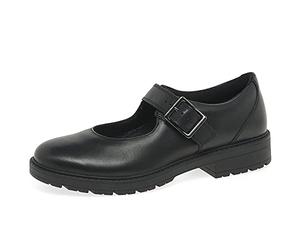 Clarks 261611726 - Ragazze, Black Leather,