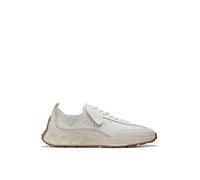 Clarks Craft Speed Dark White Leather Sneakers Sportive per Uomo in Pelle Bianca (Taglia 42)
