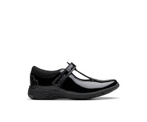 Clarks 261783177 - Ragazze, Black Pat,