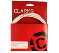 Clarks Acciaio Inox Sport Kit Freni Cavo CLK F+R Ss Spt Pallini / MT Bianco