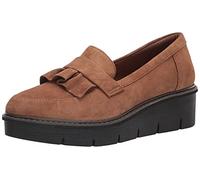 Clarks Airabell Slip, Mocassini da Donna, Camoscio Khaki Scuro, 3 UK