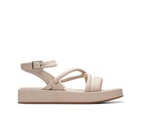 Clarks Alda Cross, Sandali Donna, Pelle Sabbia, 41 EU