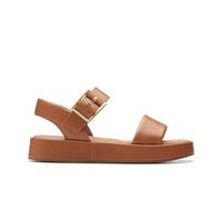 Clarks Alda Strap, Sandali Donna, Tan Leather, 37.5 EU