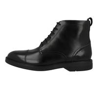 Clarks Aldwin Cap Mens Black Leather, 10