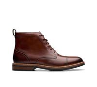 Clarks Aldwin Cap Mens Mid Tan Lea, 9.5